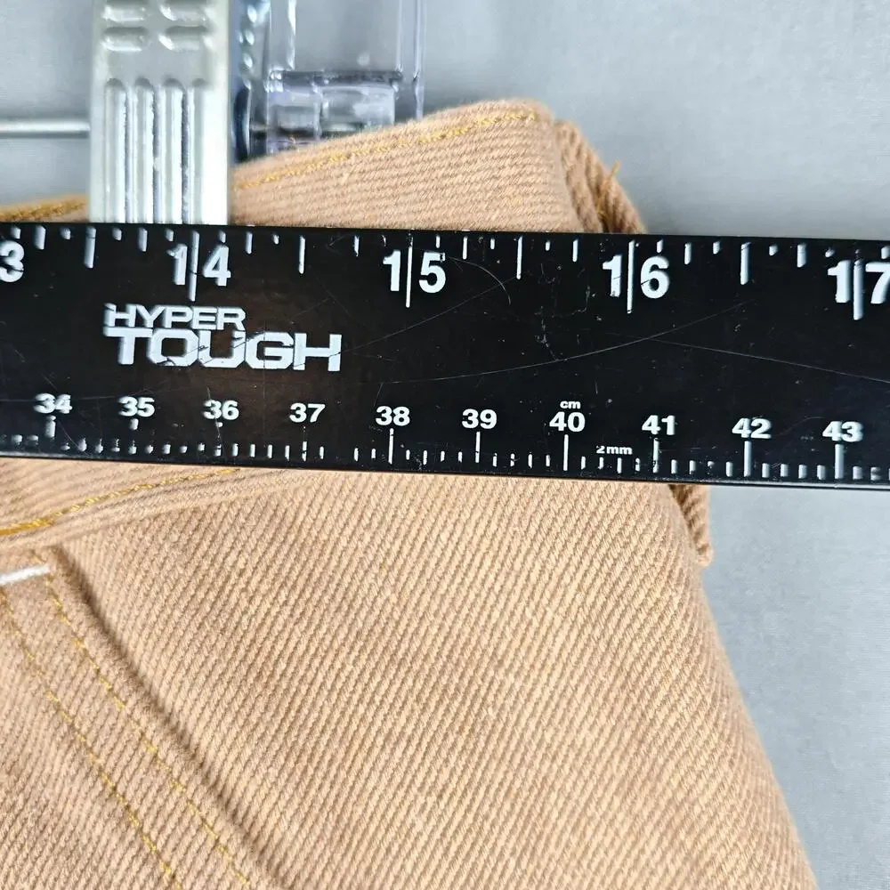 Cone Denim Carpenter Pants Mens 36x27 Brown Relaxed Fit Workwear Utility Pockets